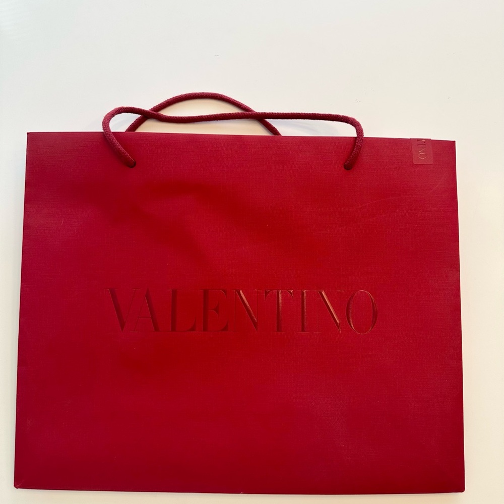 Valentino Red Shopping Bag